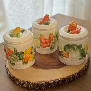 KMC Vegetable Canister Set (rare Complete Set)
